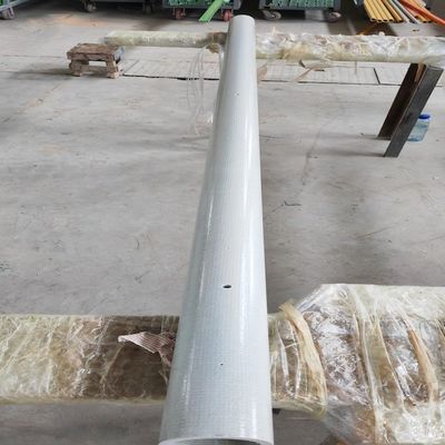 FRP Pultrusion Round Tube 76x8mmx2400mm Dengan Bungkus Mat Berjubah Sebagai Post Pagar