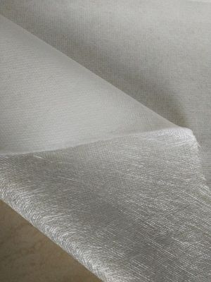 Putih Permukaan Polyester Kerudung dan dipotong Strand Mat Solusi Ultimate untuk Pultrusion Profil 270g 45g